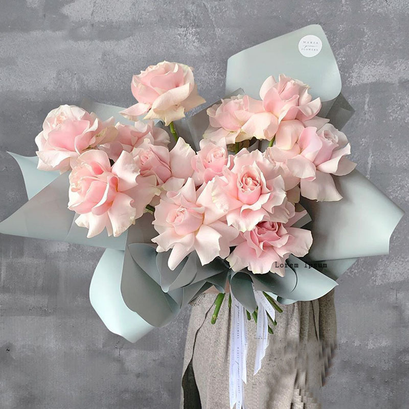 Packaging Paper Matte Flower Wrapping Paper Film DIY Christmas Art Craft Packing Roll Solid Floral Packaging Materials Florist Supplies 58cm*11y 23070
