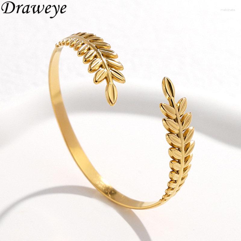 Bangle Draweye Minimalism Bracelets For Women Leaf Adjustable Vintage Metal Bangles Colorfast All Match Ins Fashion Jewelry
Bangle Draweye Minimalism Bracelets For Women Leaf Adjustable Vintage Metal Bangles Colorfast All Match Ins Fashion Jewelry