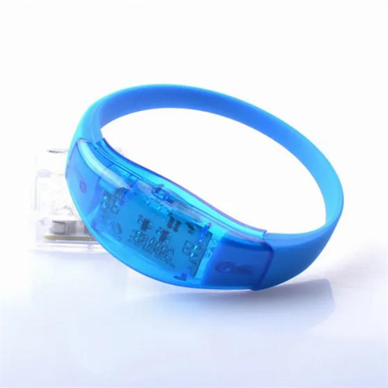 LED Wristband Light Up Bracelets Flashing Music Activated Sound Control Glow Bracelet for Party Bar Night Light Men Women Kid Gift