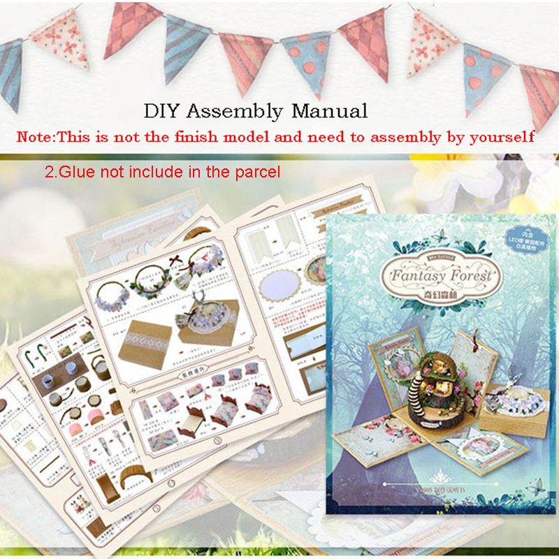 Novelty Items DIY Totoro Music Box Assembled Educational Toy For Adults Birthday Gift Fantasy Forest Candy Cat Figurines Handmade Musical Box 230707