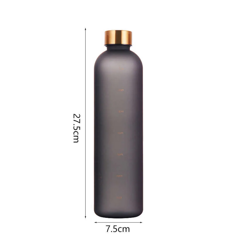 Update New 1 Liters Motivational Drinking Bottle Sports Water Bottles With Time Marker Stickers Portable Reusable Plastic Cups Wholesale
