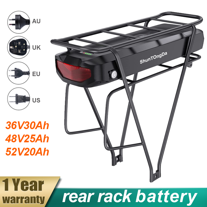 48V Rear Rack Battery 25ah Rack Battery 52v 20ah Rear Batteries 36v 30ah Battery Pack with 40A BMS 21700 Cell
48V Rear Rack Battery 25ah Rack Battery 52v 20ah Rear Batteries 36v 30ah Battery Pack with 40A BMS 21700 Cell