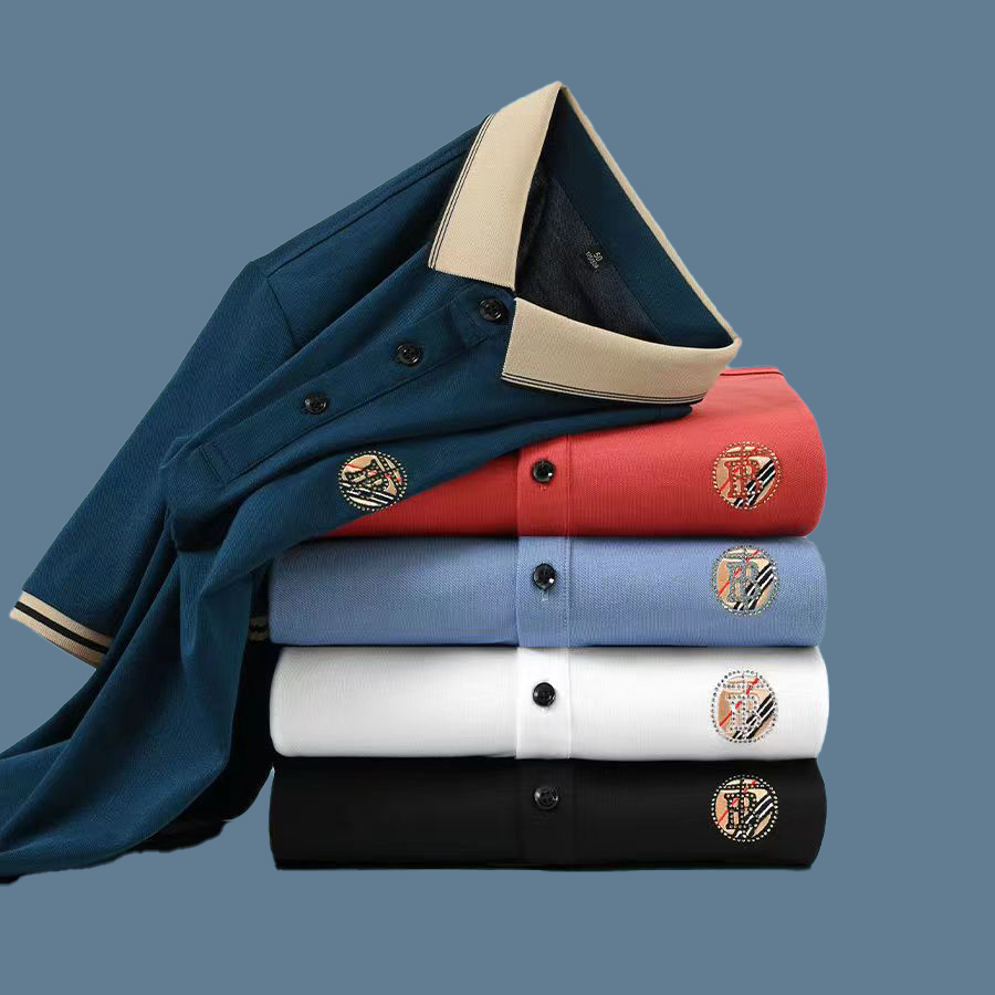 2023Summer high-end embroidered short sleeve cotton cardigan men's T-shirt Korean fashion casual loose lapel polo shirt clothing summer luxury top Asian size M-3XL, 01
2023Summer high-end embroidered short sleeve cotton cardigan men's T-shirt Korean fashion casual loose lapel polo shirt clothing summer luxury top Asian size M-3XL, 01