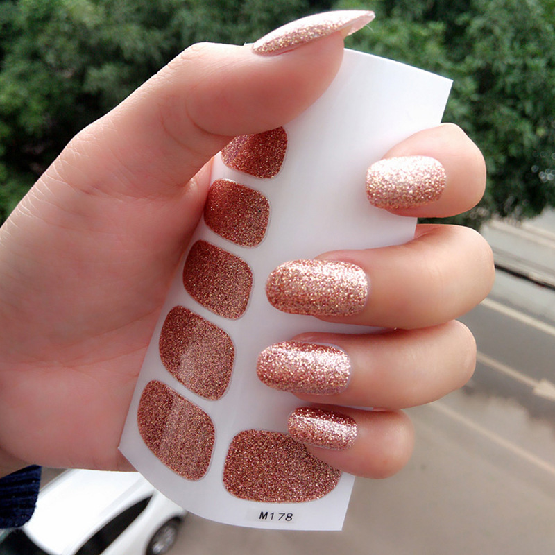 Pure Color Nail Wrap DIY Decals Plain Decor Stickers Nail Art Sticker Set Minimalist Nails Strip Solid Color Sticker Etiqueta Engomada De La Tira De L