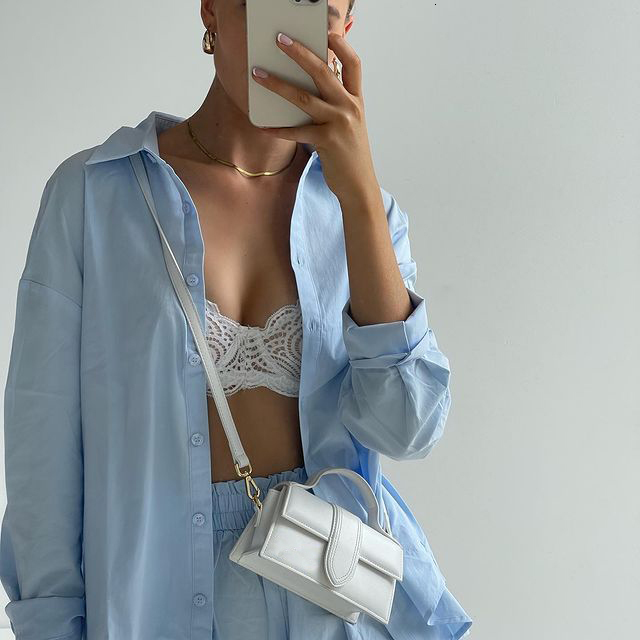Women's Two Piece Pants Women Tracksuits Shirt With Mini Shorts Cotton Two Pieces Sets Fashion Clothing Outfits Women Blouses Fashion Tracksuits 