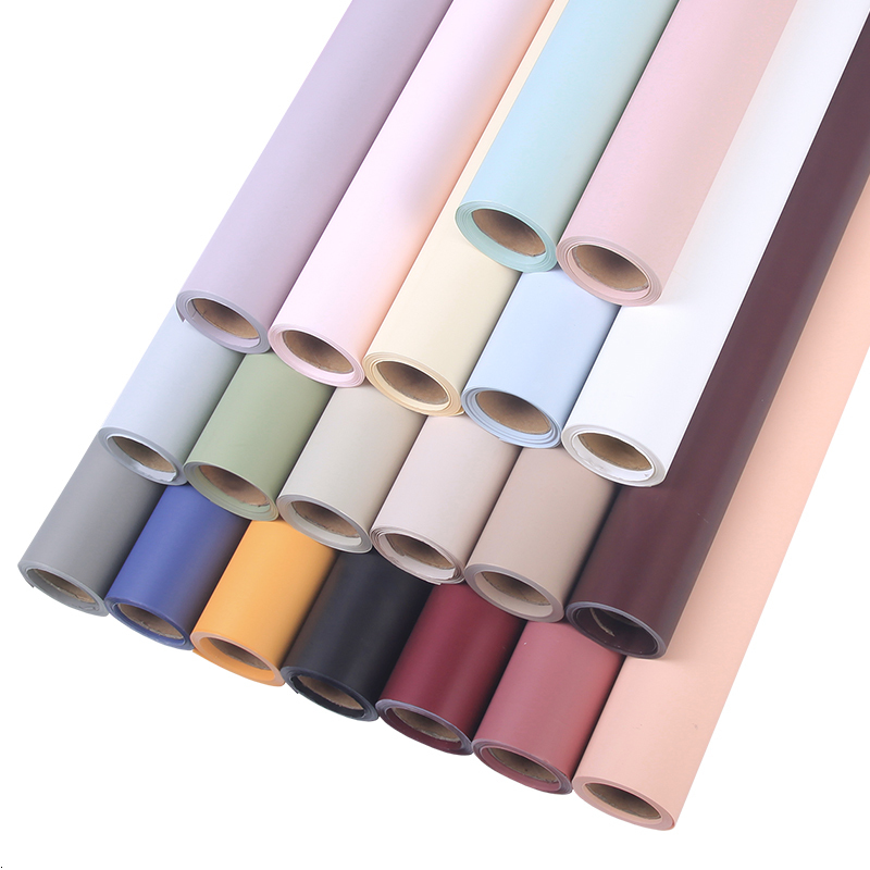 Packaging Paper Matte Flower Wrapping Paper Film DIY Christmas Art Craft Packing Roll Solid Floral Packaging Materials Florist Supplies 58cm*11y 23070