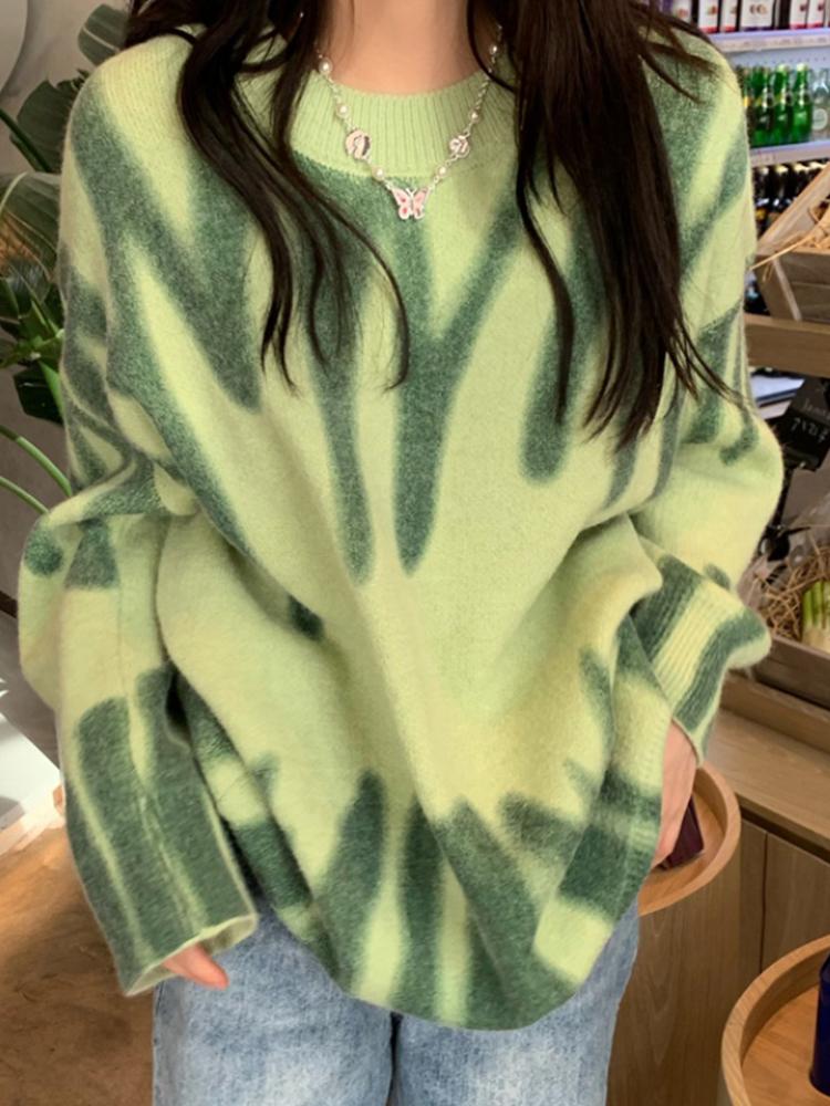 Sweaters Print Knitted Sweater Women Elegant Green Striped Oversized Pullovers Women Winter Loose Long Sweaters Streetwear Sueter Mujer, Beige
Sweaters Print Knitted Sweater Women Elegant Green Striped Oversized Pullovers Women Winter Loose Long Sweaters Streetwear Sueter Mujer, Beige