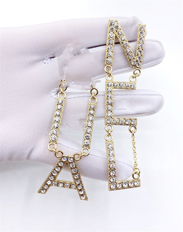 Women's Brand Stud letter ccity Designer Earrings High Quality hoop Gold Earring Luxury Jewelry woman Accessories 92342