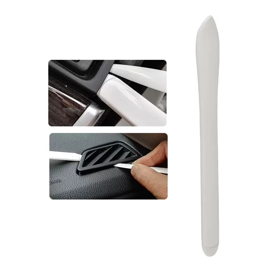 Professional Auto Trim Removal Tool with Wide Sharp Tip, Non-Scratch Plastic Pry Bar for Dash Radio, Audio Panel and Interior Dismantling P24