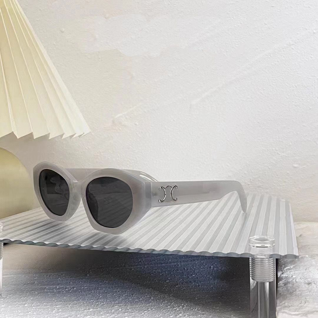 New Sunglasses 2023 women designer sunglasses for man retro cat-eye oval polygon sunglasses ins shopping travel party fashion clothing matching