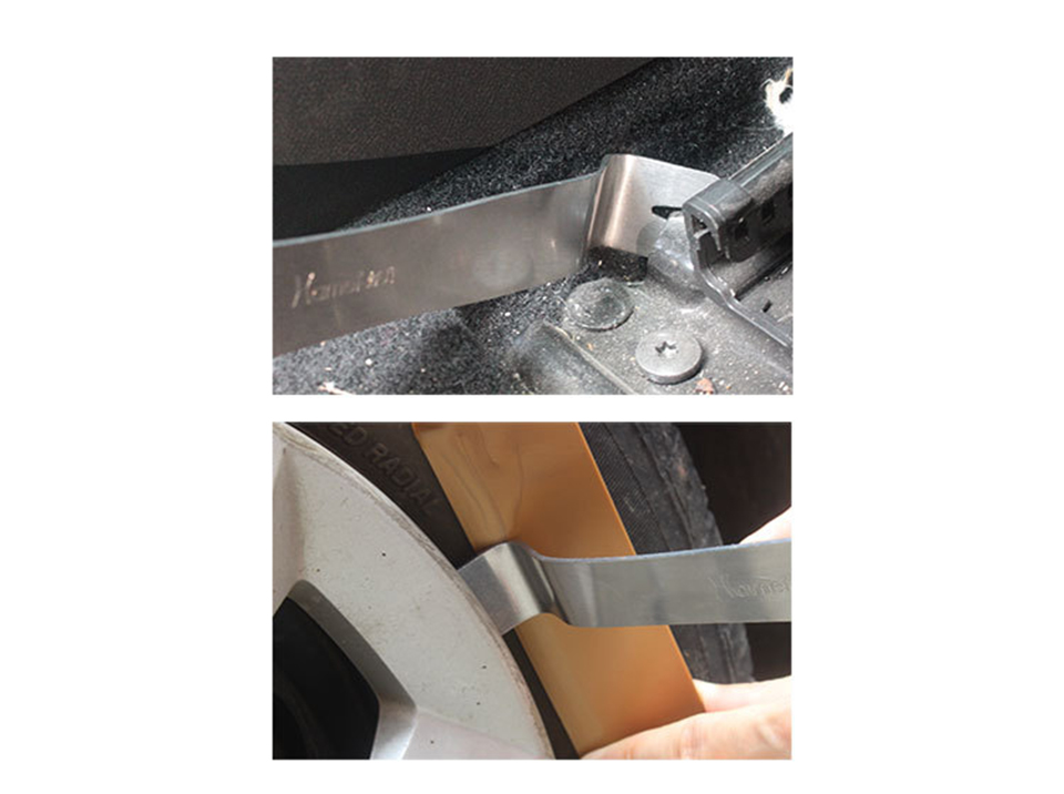 Car Audio Stereo Installation Tool, Professional Metal Pry Bar for Door Panel & Dashboard Removal, Interior Trim Clip Remover for Automotive Repair S5