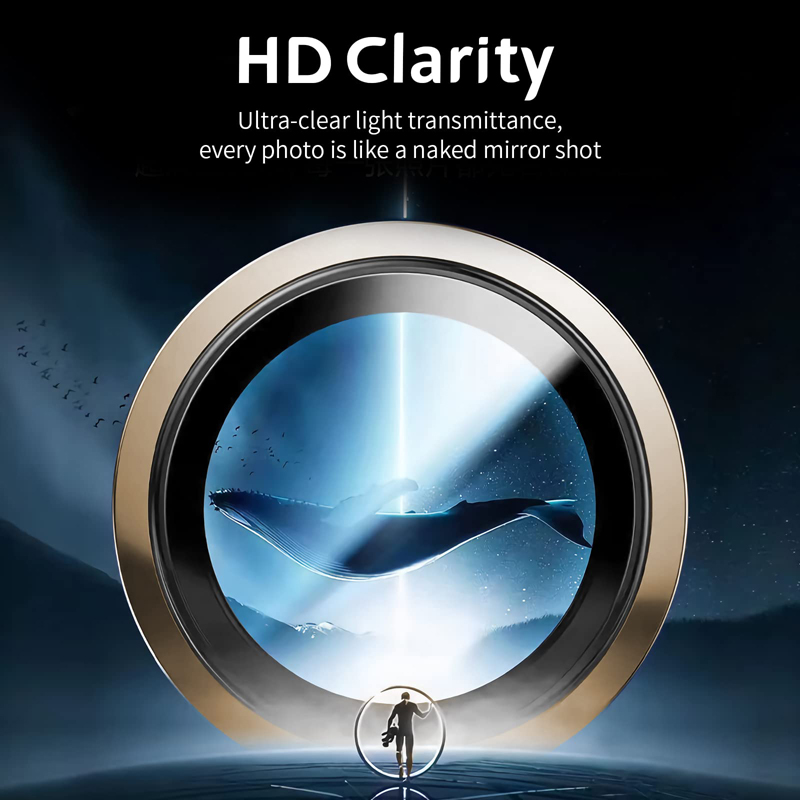 Aluminum Alloy Camera Lens Glass Protector Metal Ring Lens Protective For iPhone 17 16E 16 15 14 13 12 Mini 11 Pro Max