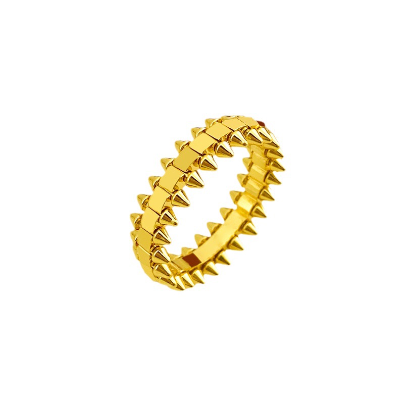 classic clash de ring engagement rings for women jewelry designers 18K rise Gold Silver Bullet Rings men diamond mossanite jewelry Party wedding gift size 5-10