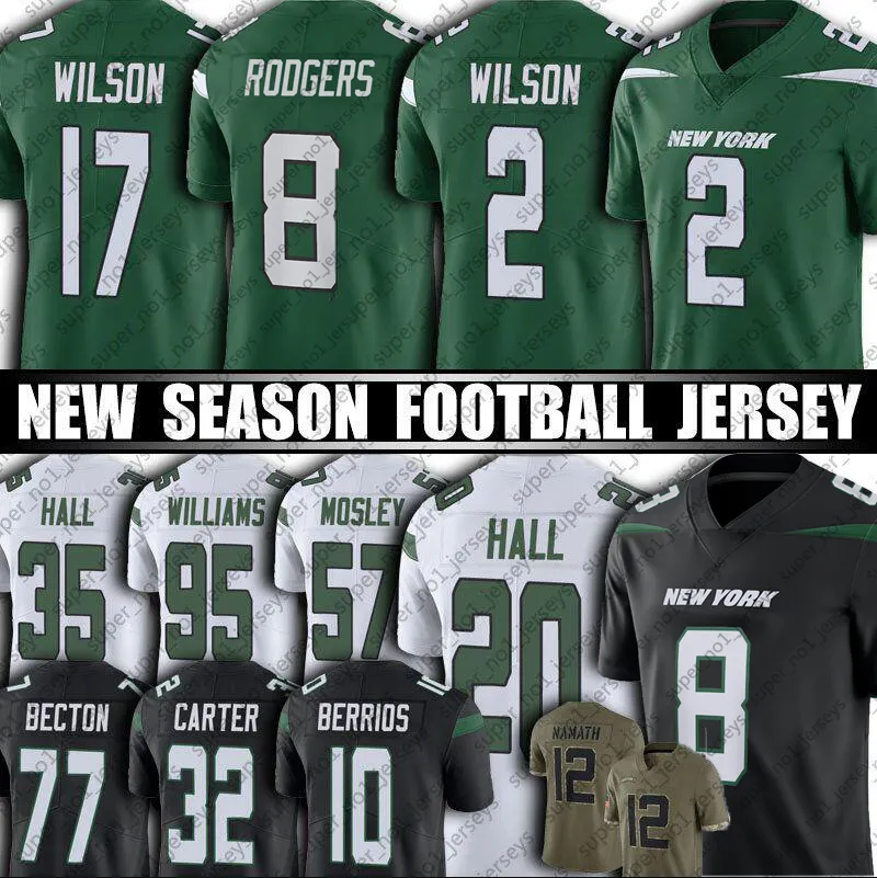 Aaron Rodgers 8 Football Jersey 2 Zach Wilson Garrett Ahmad Sauce Gardner Elijah Moore Braxton Berrios Breece Hall New Yorks Quinnen William, Women custom jersey (pqj)
Aaron Rodgers 8 Football Jersey 2 Zach Wilson Garrett Ahmad Sauce Gardner Elijah Moore Braxton Berrios Breece Hall New Yorks Quinnen William, Women custom jersey (pqj)