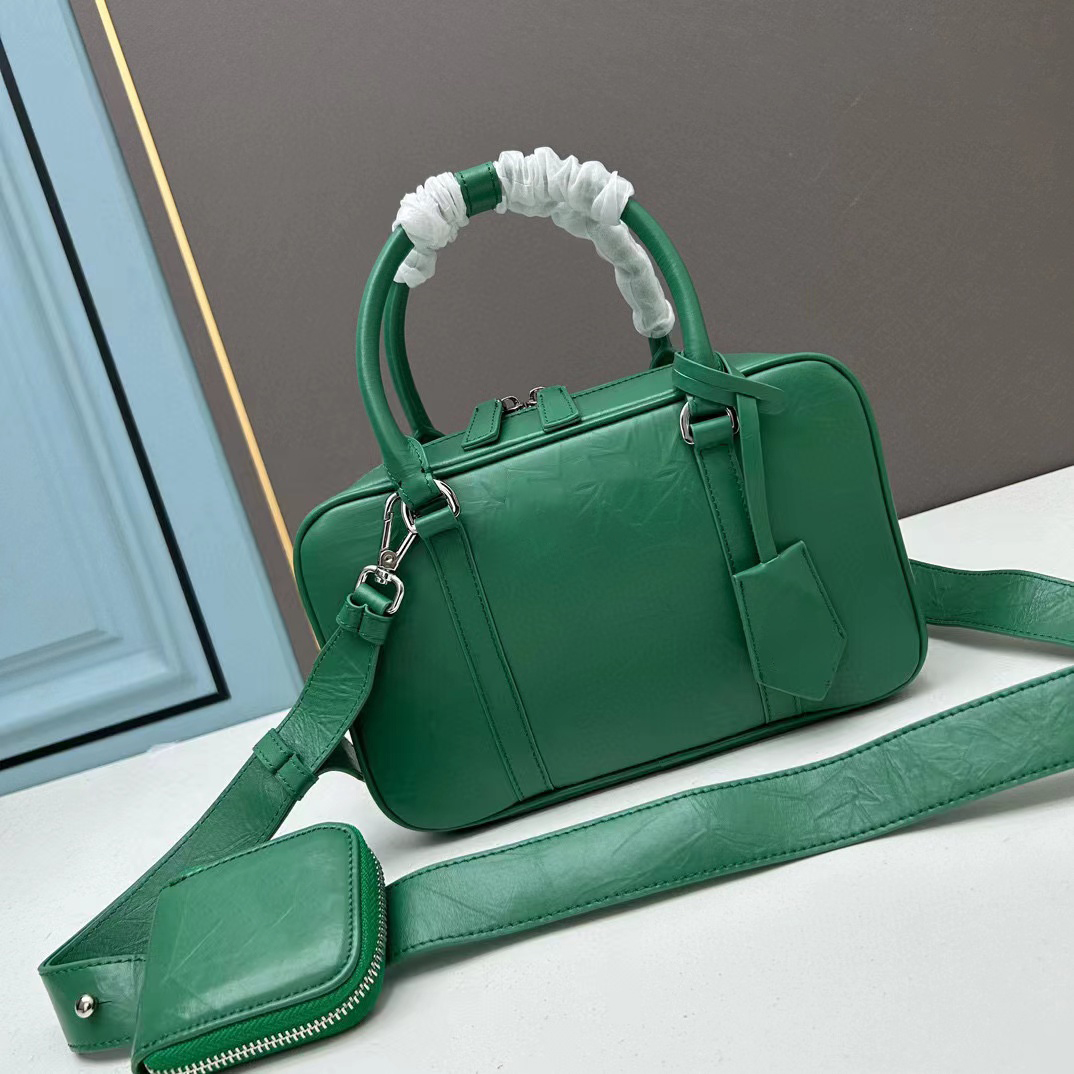 Nappa antique leather multi-pocket top-handle bag shoulder bag Enameled metal triangle logo purses Designer Luxury women crossbody tote bags, 27
Nappa antique leather multi-pocket top-handle bag shoulder bag Enameled metal triangle logo purses Designer Luxury women crossbody tote bags, 27