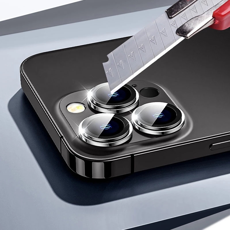 Aluminum Alloy Camera Lens Glass Protector Metal Ring Lens Protective For iPhone 17 16E 16 15 14 13 12 Mini 11 Pro Max