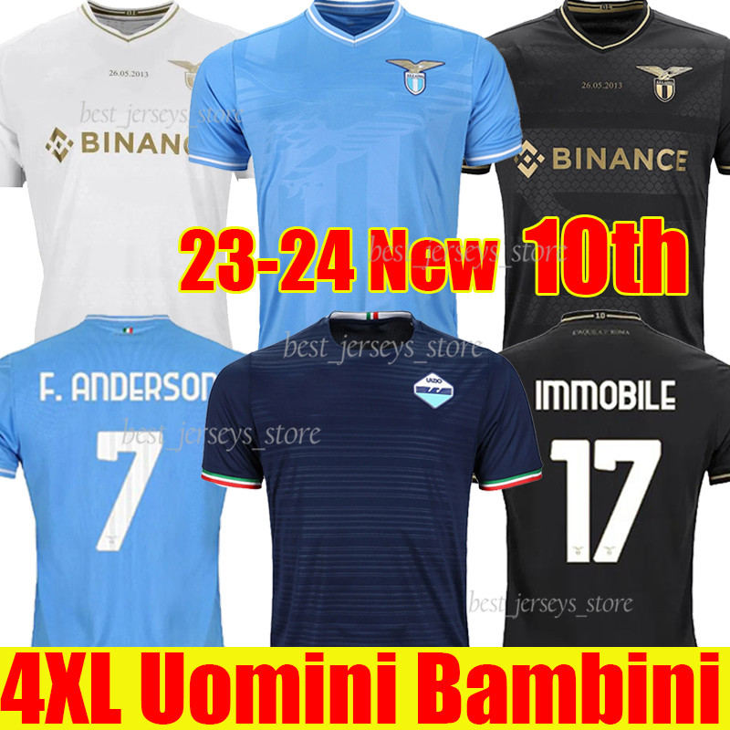 4XL 22/23 Lazio 10th Anniversary soccer Jerseys maglie 2023 ROMAGNOLI IMMOBILE LUIS BASTOS SERGEJ BADELJ LUCAS J.CORREA ZACCAGNI MARUSIC men kids kit football shirts
4XL 22/23 Lazio 10th Anniversary soccer Jerseys maglie 2023 ROMAGNOLI IMMOBILE LUIS BASTOS SERGEJ BADELJ LUCAS J.CORREA ZACCAGNI MARUSIC men kids kit football shirts