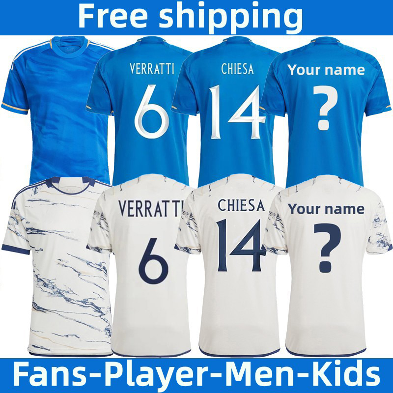 22/23 ItAlyS Fans Player version mens kids football kits sets CHIESA Home away Maglia da calcio VERRATTI BARELLA TONALI PELLEGRINI IMMOBILE TOTTI soccer jerseys, Away fans
22/23 ItAlyS Fans Player version mens kids football kits sets CHIESA Home away Maglia da calcio VERRATTI BARELLA TONALI PELLEGRINI IMMOBILE TOTTI soccer jerseys, Away fans