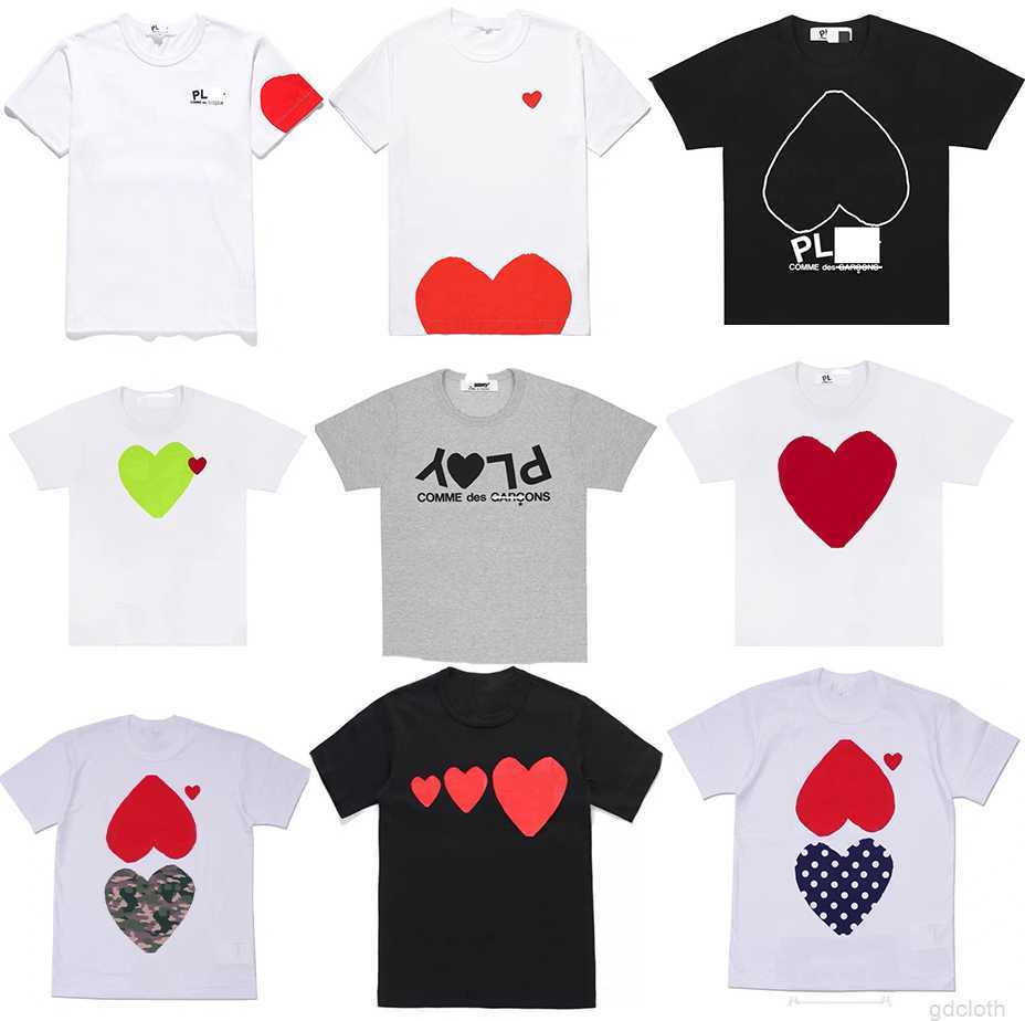 Designer Mens Play T Shirt White Eyes Big Red Peach Heart Embroidery Printed Shirt Commes Casual Fashion Women Shirts High Quanlity Tees, 021
Designer Mens Play T Shirt White Eyes Big Red Peach Heart Embroidery Printed Shirt Commes Casual Fashion Women Shirts High Quanlity Tees, 021