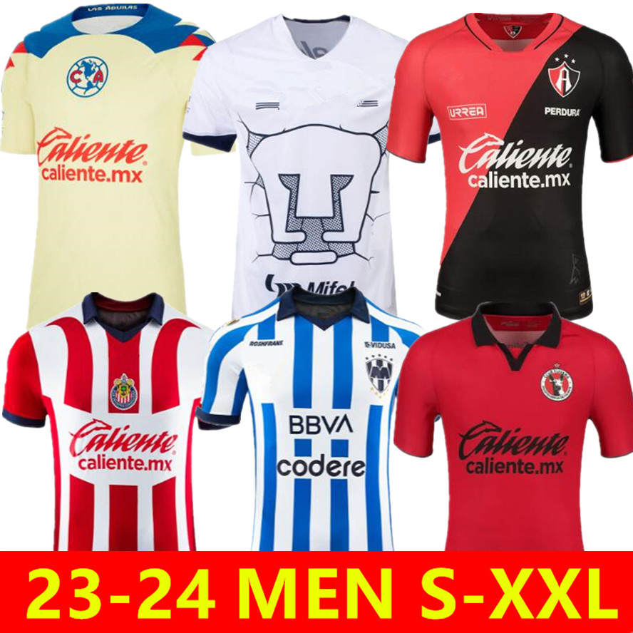 23/24 Chivas Atlas FC Soccer Jerseys Club America Jersey 2023 2024 New LIGA MX Tigres UANL Home Away Mexico Cruz Azul Football Shirts, 2022
23/24 Chivas Atlas FC Soccer Jerseys Club America Jersey 2023 2024 New LIGA MX Tigres UANL Home Away Mexico Cruz Azul Football Shirts, 2022