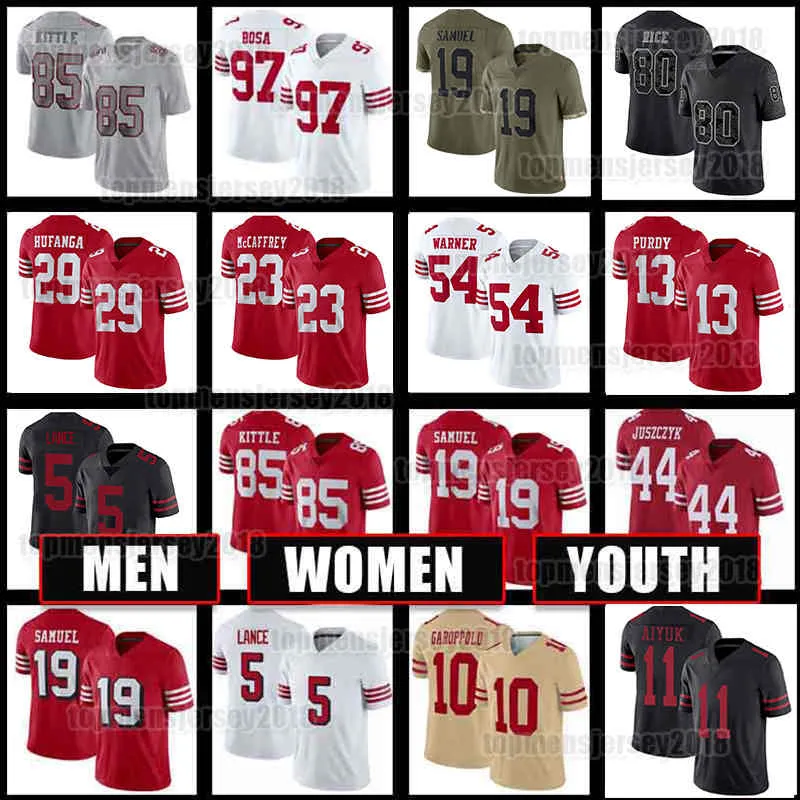 23 Christian McCaffrey 19 Deebo Samuel Football Jersey 85 George Kittle Brock Purdy Talanoa Hufanga Nick Bosa Fred Warner Jerry Rice San Fra, Men jersey(49r)
23 Christian McCaffrey 19 Deebo Samuel Football Jersey 85 George Kittle Brock Purdy Talanoa Hufanga Nick Bosa Fred Warner Jerry Rice San Fra, Men jersey(49r)