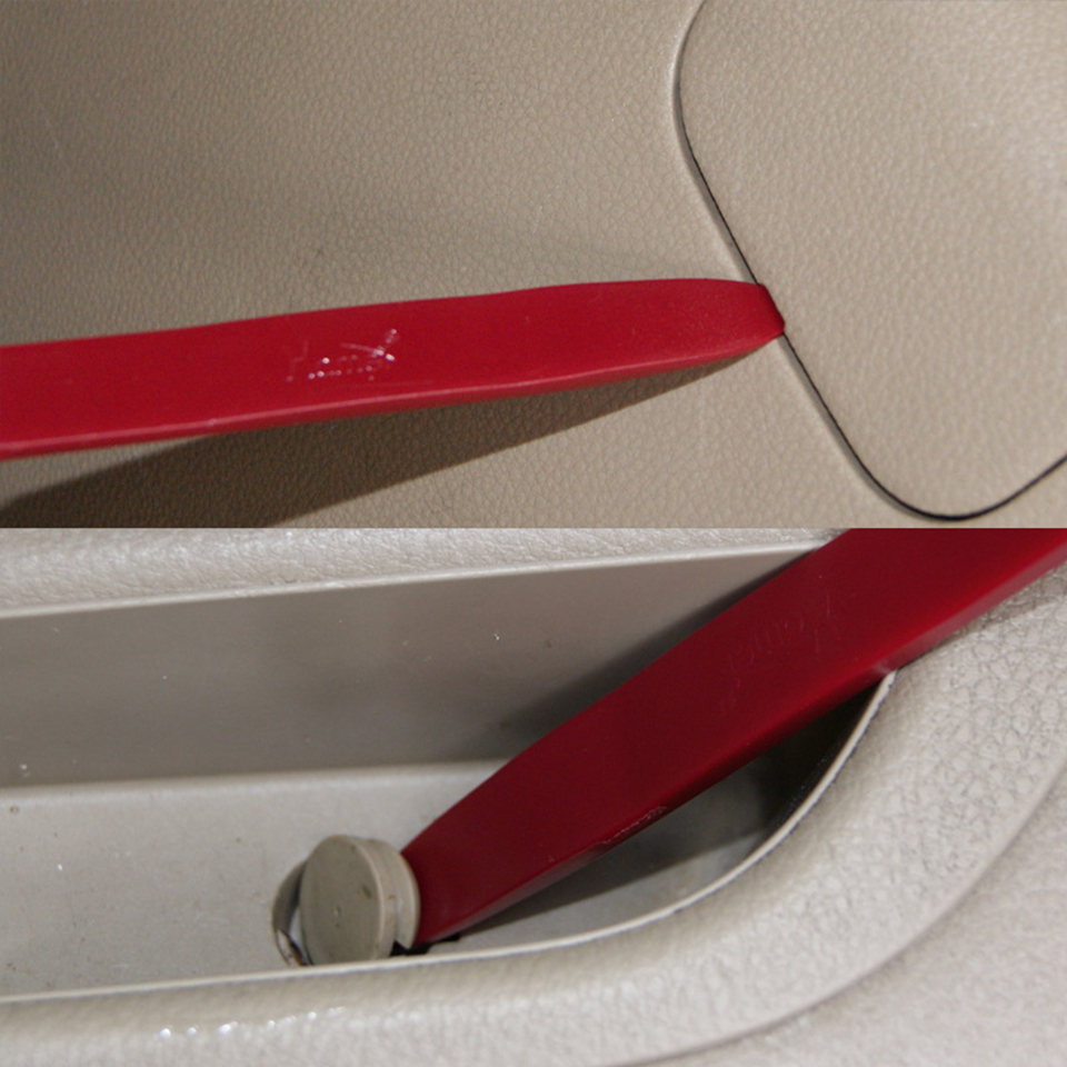 2-in-1 Dual-Head Auto Trim Tool, Non-Scratch Plastic Pry Bar for Quick Switch Between Car Audio Installation and Dashboard & Door Panel Repair P20