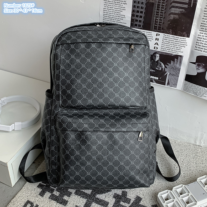 Factory wholesale men shoulder bags 3 colors outdoor sports fitness casual camouflage backpack Joker leather computer bag college wind polka dot student backpacks