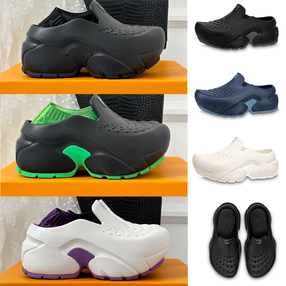 designer sandals Shark Clog EVA rubber White Ultra light rubber outsole Circle signature tongue oversized slip on molded platform Lightweight Waterproof slides
designer sandals Shark Clog EVA rubber White Ultra light rubber outsole Circle signature tongue oversized slip on molded platform Lightweight Waterproof slides