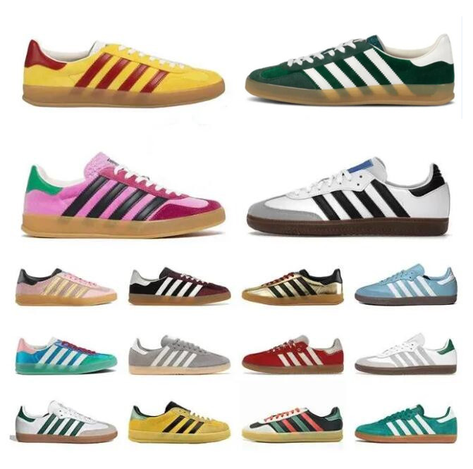 Retro Sambas Vegan Gazelle Casual Shoes Men Women Fashion Mexico Vegan Black White Gum Mens Blue Beige Pink Velvet OG Bonner Designer Trainers Platform Sneakers 36-45, 29
Retro Sambas Vegan Gazelle Casual Shoes Men Women Fashion Mexico Vegan Black White Gum Mens Blue Beige Pink Velvet OG Bonner Designer Trainers Platform Sneakers 36-45, 29