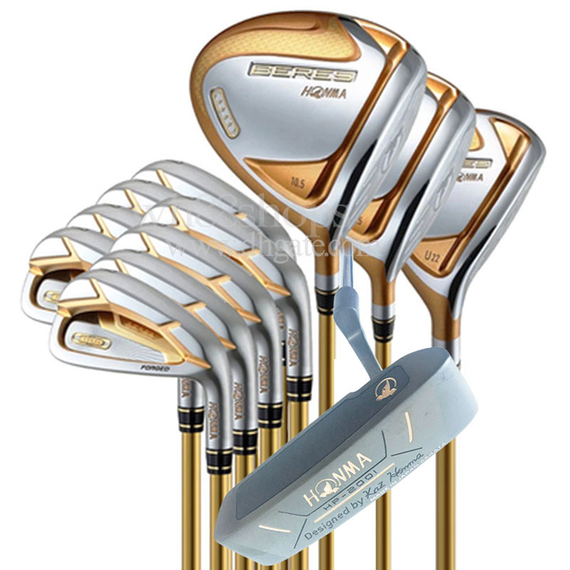 Golf Clubs 4 Stars HONMA S-07 Golf Complete Set of Clubs Golf Driver Wood Irons Putter R/S Graphite Shaft or Steel Shaft Free Shipping