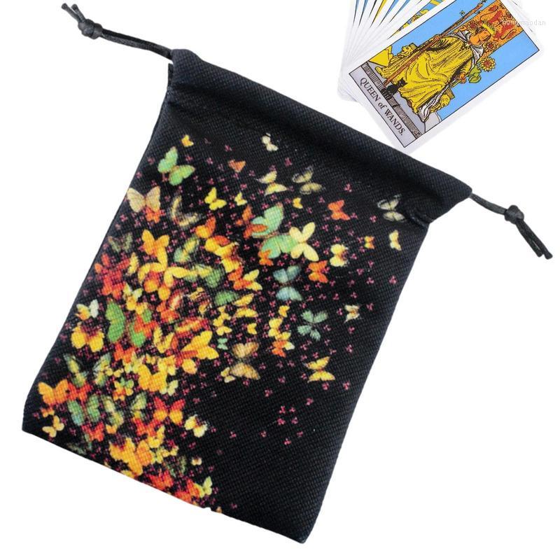 Storage Bags Tarot Card Pouch Butterflies Print Cards Fabric Bag Jewelry 13x18cm Dice
Storage Bags Tarot Card Pouch Butterflies Print Cards Fabric Bag Jewelry 13x18cm Dice