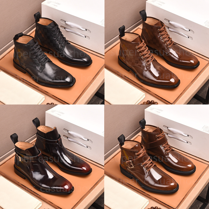 Designers Loafers Martin Boots Men Business Office Work Formal Monograms Dress Shoes Italy Brand Designer Party Wedding Ankle Boots Size 38-45 With Box
Designers Loafers Martin Boots Men Business Office Work Formal Monograms Dress Shoes Italy Brand Designer Party Wedding Ankle Boots Size 38-45 With Box