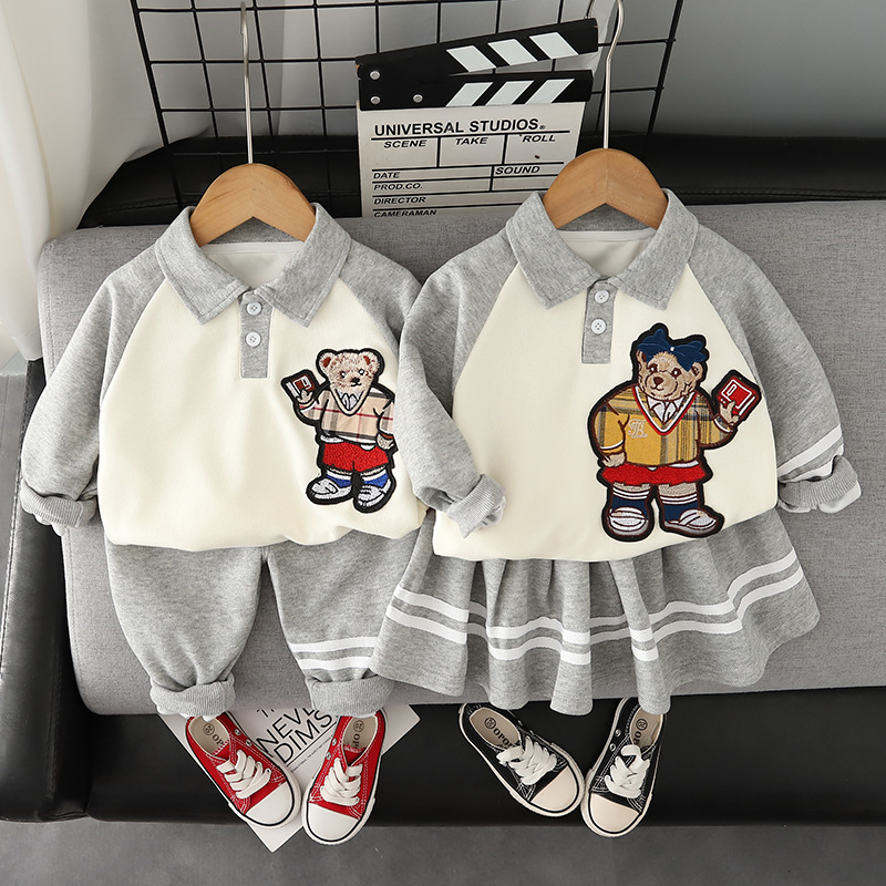 Autumn Spring Kids Family Matching Outfits Brother Sister Baby Clothing 2024 S2548