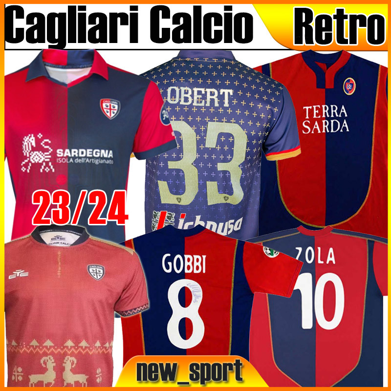 23 24 Cagliari Calcio Retro soccer jerseys Christmas Zola Gobbi 2003 04 05 Joao Pedro Godin Nandez Centenary Men Kids Kit socks full sets football shirts Men size S-XXL, 22 23 special
23 24 Cagliari Calcio Retro soccer jerseys Christmas Zola Gobbi 2003 04 05 Joao Pedro Godin Nandez Centenary Men Kids Kit socks full sets football shirts Men size S-XXL, 22 23 special