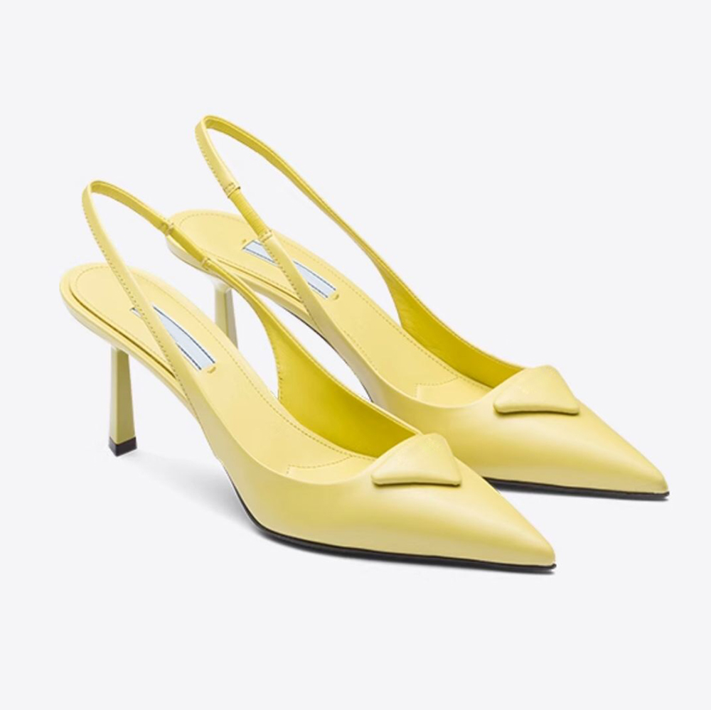 yellow polish leather Slingback Pumps shoes padded Evening point toe Heels sandals 75mm women heeled Luxury Designer Dress shoe factory footwear 35-43, White
yellow polish leather Slingback Pumps shoes padded Evening point toe Heels sandals 75mm women heeled Luxury Designer Dress shoe factory footwear 35-43, White