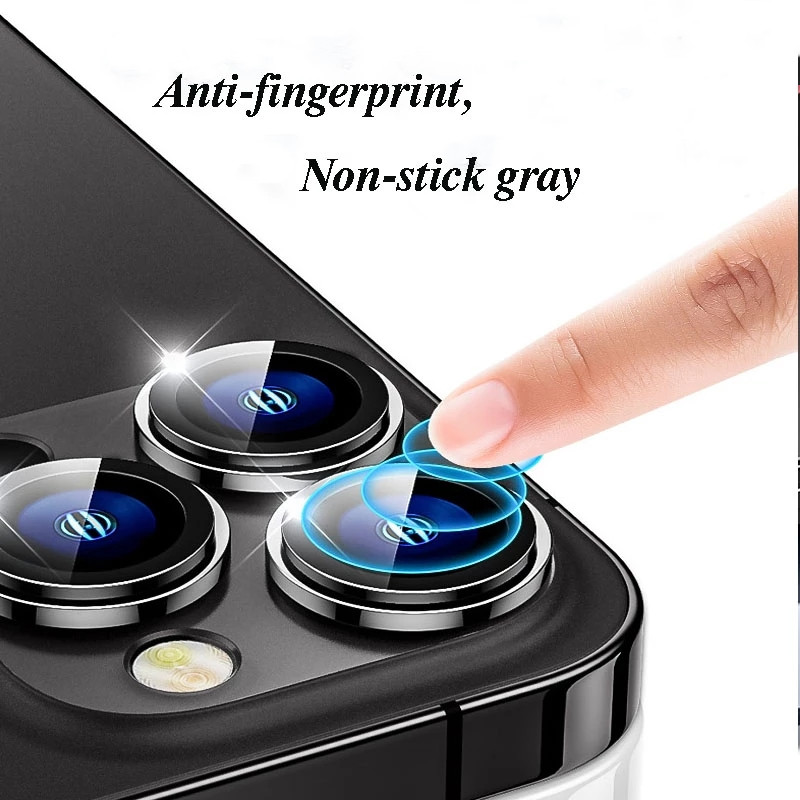 Aluminum Alloy Camera Lens Glass Protector Metal Ring Lens Protective For iPhone 17 16E 16 15 14 13 12 Mini 11 Pro Max
