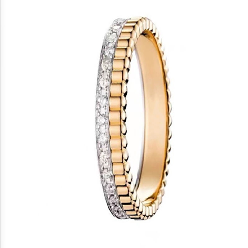 fashion brand wedding ring engagement for women black white dia rings men love Ring sier Rings Valentine's Day gift