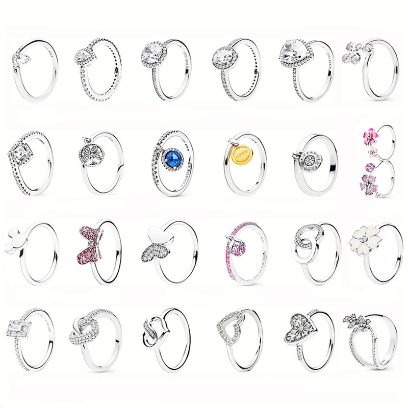 925 Sterling Silver New Fashion Women's Ring Sparkling Love Butterfly Style Series Versatile Matching Ring Suitable for Original Pandora, A Special Gift for Women
925 Sterling Silver New Fashion Women's Ring Sparkling Love Butterfly Style Series Versatile Matching Ring Suitable for Original Pandora, A Special Gift for Women