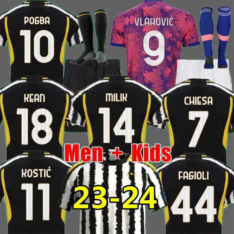 23 24 VLAHOVIC MILIK Juve soccer jerseys CHIESA MILIK KEAN POGBA BONUCCI KOSTIC LOCATELLI DANILO FAGIOLI RABIOT Bremer home away third 2023 2024 men kids kits, 23-24 3rd kids
23 24 VLAHOVIC MILIK Juve soccer jerseys CHIESA MILIK KEAN POGBA BONUCCI KOSTIC LOCATELLI DANILO FAGIOLI RABIOT Bremer home away third 2023 2024 men kids kits, 23-24 3rd kids