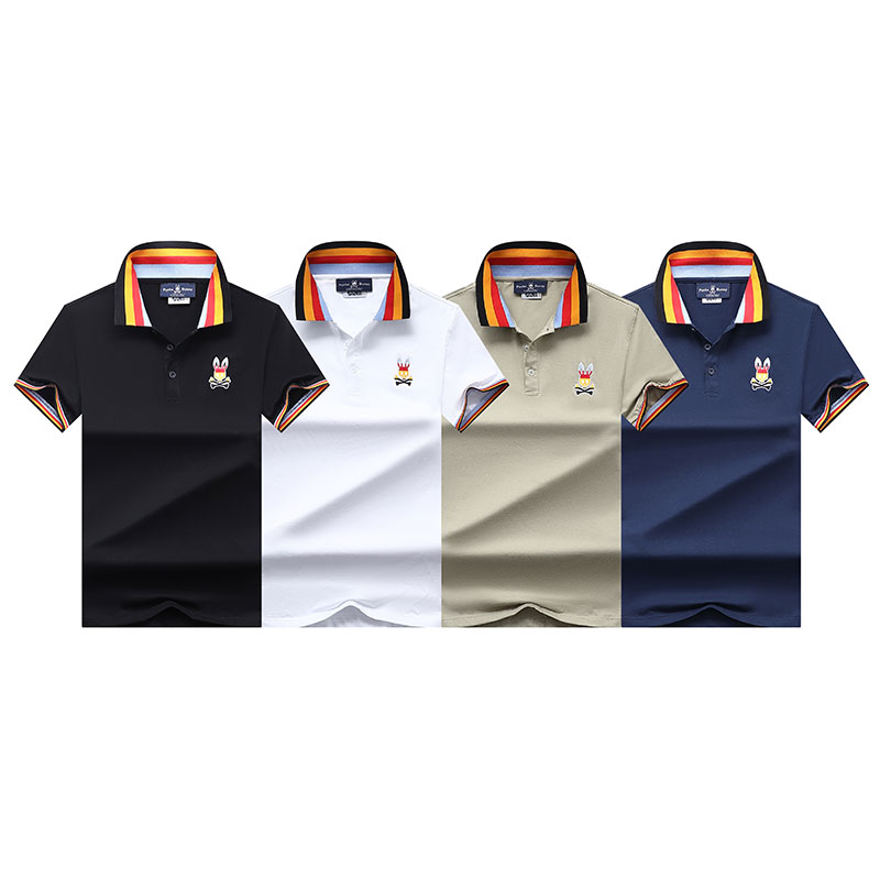 Psychological Rabbit Luxury Designer Summer Mens Polos T shirt Fashion Casual High Quality Striped Polo Neck and Striped Short Sleeve Sports Breathable, Customize
Psychological Rabbit Luxury Designer Summer Mens Polos T shirt Fashion Casual High Quality Striped Polo Neck and Striped Short Sleeve Sports Breathable, Customize