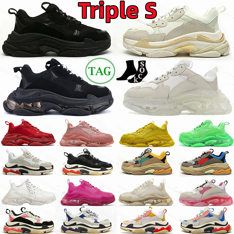 Triple s Designer Casual Shoes Platform Sneakers men women 17FW Luxury clear sole Black White Grey Royal Neon Oreo Trainers Jogging Walking Fashion Balenciagas, 22
Triple s Designer Casual Shoes Platform Sneakers men women 17FW Luxury clear sole Black White Grey Royal Neon Oreo Trainers Jogging Walking Fashion Balenciagas, 22