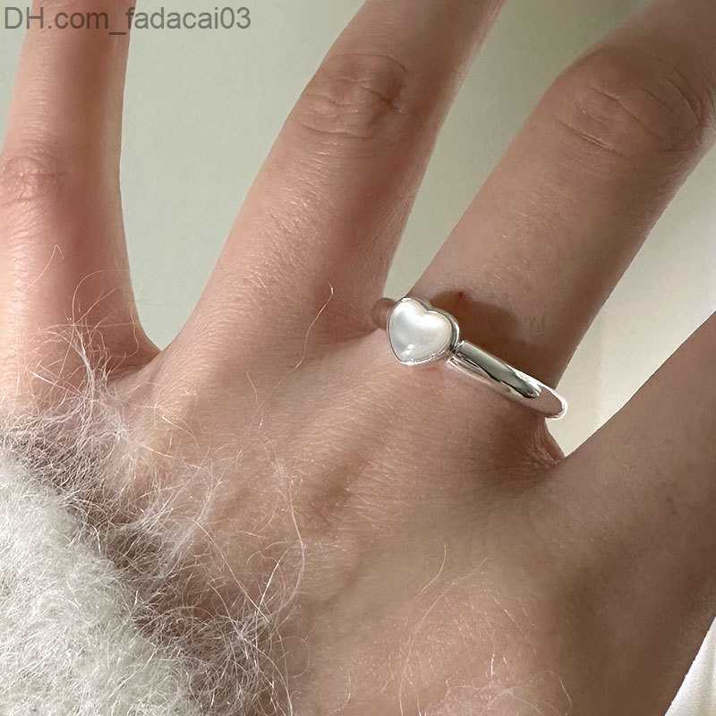 Wedding Rings 925 Sterling Silver Women's Simple Ring with Moon Stone Wedding Natural Gem Ring Aesthetics Korean Fashion Boutique Jewelry Z230712