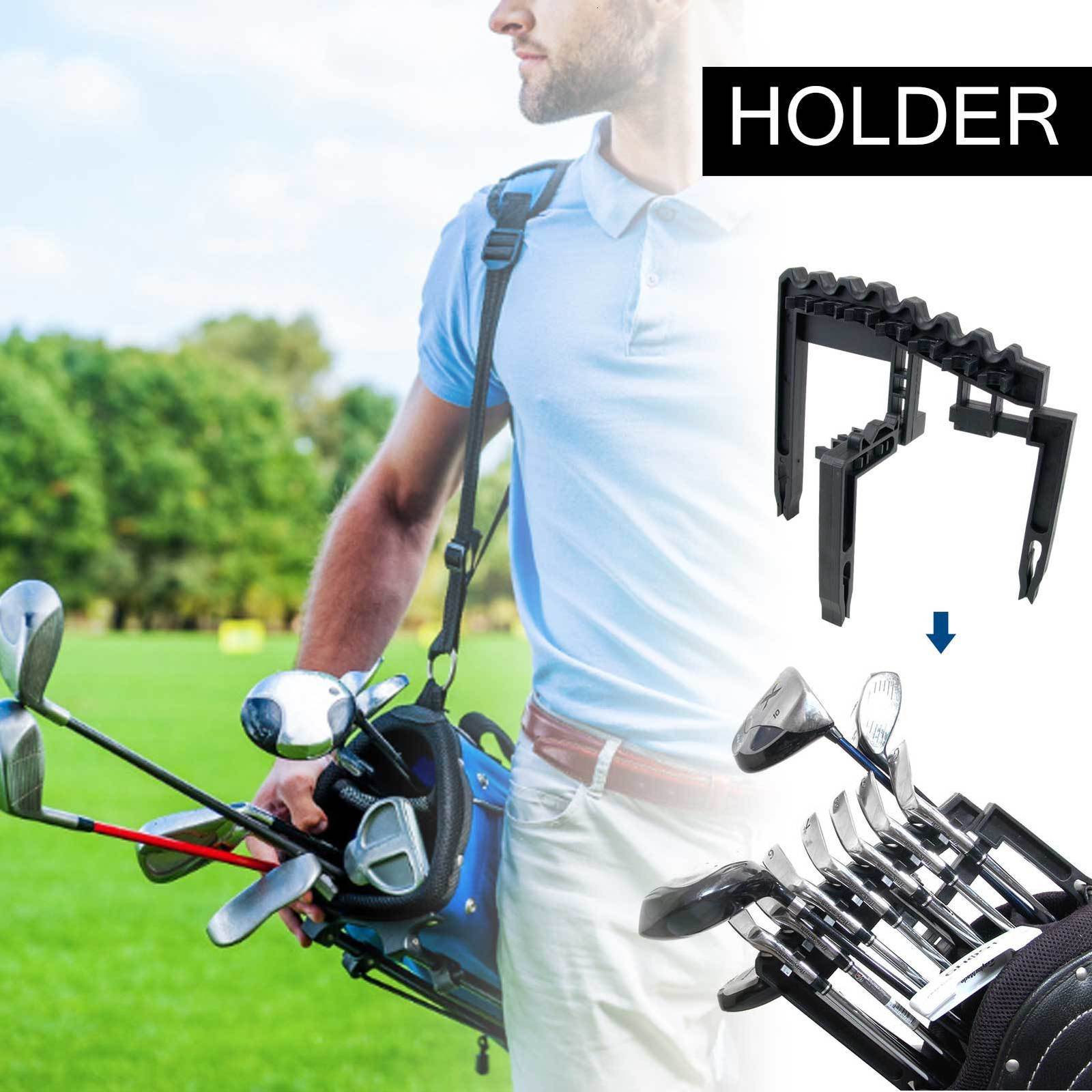 Other Golf Products Durable Golf 9 Iron Club ABS Shafts Holder Stacker Fits Any Size Of Bags Holder Stand Organizer Golf Accessories 230707