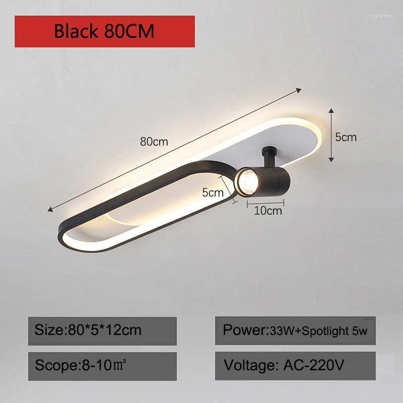 Lights Ceiling 2023 Modern Led Lamps With Spotlight For Living Room Kitchen Corridor Indoor White Strip Acrylic Chandeliers