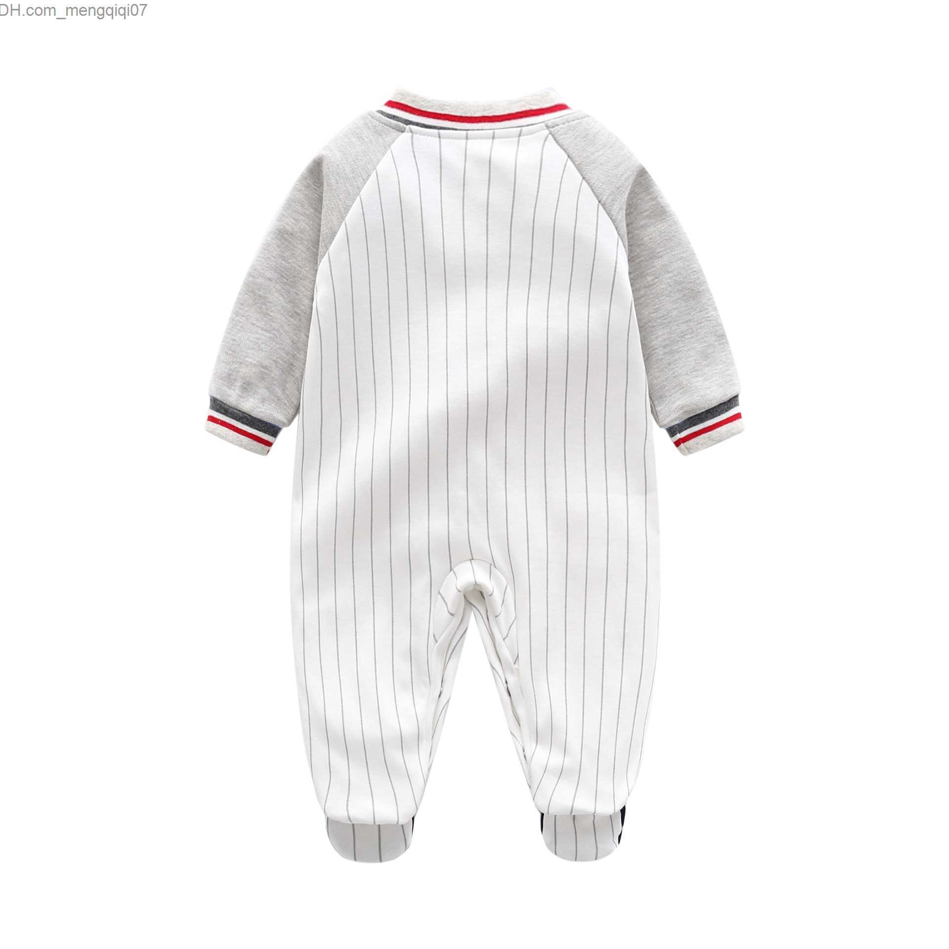 Rompers Baby Baseball Costume 0 3 6 9 12 Months Boston Long Sleeve Football Toddler Boys' Costume Children's Bodysuit Pajamas Beibei Z230711