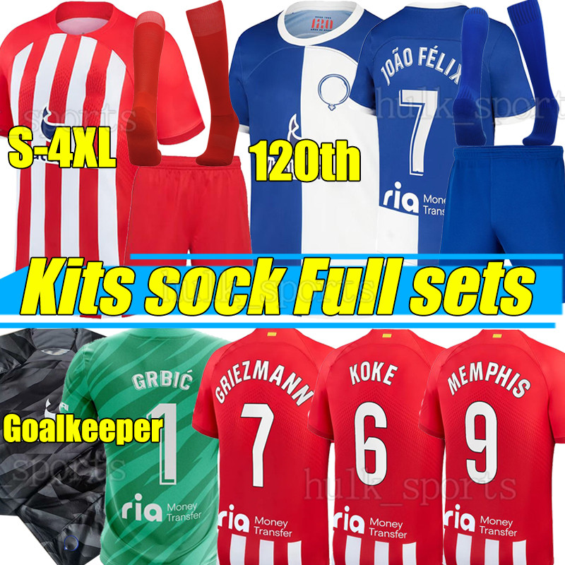 4XL 120th Years Anniversary AtlETicO MaDriDS Soccer Jerseys 23/24 Home GRIEZMANN CORREA M. LLORENTE Correa KOKE MORATA Camiseta Football Shirts Men Kids Kit sock set, 23-24 goalkeepe
4XL 120th Years Anniversary AtlETicO MaDriDS Soccer Jerseys 23/24 Home GRIEZMANN CORREA M. LLORENTE Correa KOKE MORATA Camiseta Football Shirts Men Kids Kit sock set, 23-24 goalkeepe