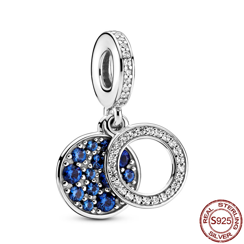 925 Sterling Silver New Fashion WomenCharm Beads Star Snowflake Owl Fox Clip Unicorn Charm Suitable for Bracelets and Bracelets