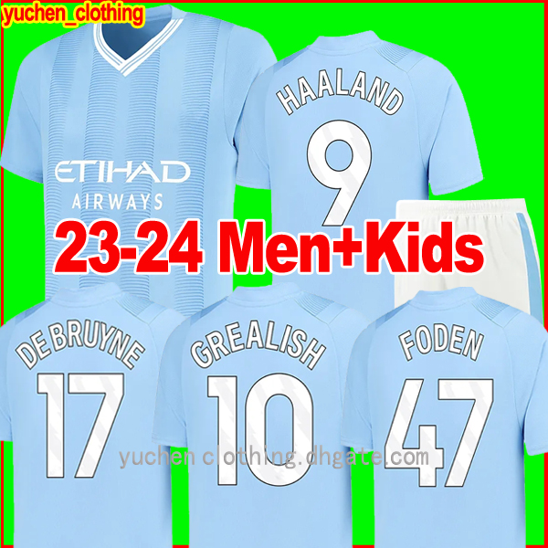 23 24 HAALAND SOCCER JERSEYS GREALISH STERLING MANS MAHREZ fans player version DE BRUYNE FODEN 2023 2024 football tops shirt kids kit sets uniform, 23-24 home+patch2
23 24 HAALAND SOCCER JERSEYS GREALISH STERLING MANS MAHREZ fans player version DE BRUYNE FODEN 2023 2024 football tops shirt kids kit sets uniform, 23-24 home+patch2