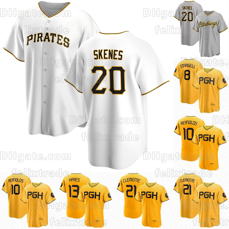 Paul Skenes Pittsburgh Andrew McCutchen Pirates 2023 City Connect Jersey Jersey Roberto Clemente Anthony Alford Cole Tucker Roberto Perez Ben Gamel Michael Chavis