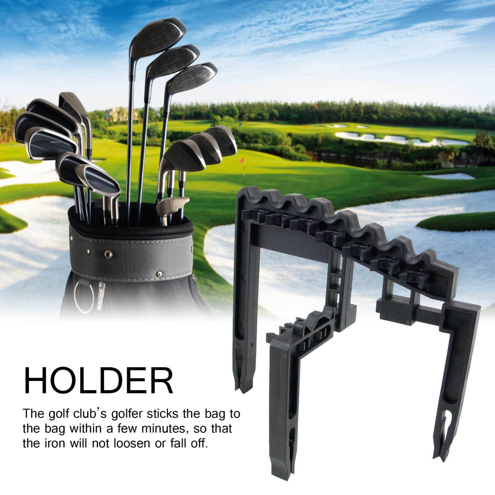 Other Golf Products Durable Golf 9 Iron Club ABS Shafts Holder Stacker Fits Any Size Of Bags Holder Stand Organizer Golf Accessories 230707